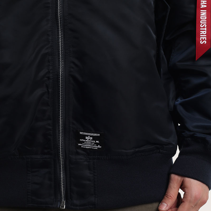 Мужская куртка Alpha Industries L-2B Mod Gen II Flight Jacket (MJL53001C1-rplc blue)  - цена, описание, фото 3